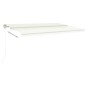 vidaXL Toldo automático con LED y sensor de viento crema 500x300 cm vidaXL Toldo automático con LED y sensor de viento crema 500x300 cm