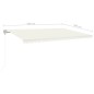 vidaXL Toldo automático con LED y sensor de viento crema 500x300 cm vidaXL Toldo automático con LED y sensor de viento crema 500x300 cm