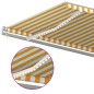 vidaXL Toldo automático LED sensor de viento amarillo blanco 600x300cm vidaXL Toldo automático LED sensor de viento amarillo blanco 600x300cm