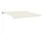 vidaXL Toldo automático con LED y sensor de viento crema 400x350 cm vidaXL Toldo automático con LED y sensor de viento crema 400x350 cm