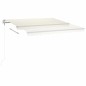 vidaXL Toldo automático con LED y sensor de viento crema 400x350 cm vidaXL Toldo automático con LED y sensor de viento crema 400x350 cm