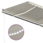 vidaXL Toldo automático con LED y sensor de viento crema 400x350 cm vidaXL Toldo automático con LED y sensor de viento crema 400x350 cm