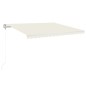 vidaXL Toldo retráctil automático crema 450x350 cm vidaXL Toldo retráctil automático crema 450x350 cm