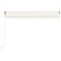 vidaXL Toldo retráctil automático crema 450x350 cm vidaXL Toldo retráctil automático crema 450x350 cm
