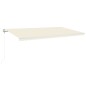vidaXL Toldo retráctil automático crema 600x350 cm vidaXL Toldo retráctil automático crema 600x350 cm