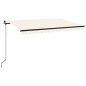 vidaXL Toldo retráctil manual crema 400x350 cm vidaXL Toldo retráctil manual crema 400x350 cm