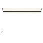 vidaXL Toldo retráctil manual crema 400x350 cm vidaXL Toldo retráctil manual crema 400x350 cm
