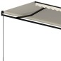 vidaXL Toldo retráctil manual crema 400x350 cm vidaXL Toldo retráctil manual crema 400x350 cm