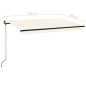 vidaXL Toldo retráctil manual crema 400x350 cm vidaXL Toldo retráctil manual crema 400x350 cm