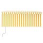vidaXL Toldo automático persiana, LED y sensor amarillo/blanco 3x2,5 m vidaXL Toldo automático persiana, LED y sensor amarillo/blanco 3x2,5 m