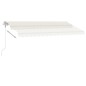 vidaXL Toldo de pie automático crema 400x350 cm vidaXL Toldo de pie automático crema 400x350 cm