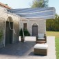 vidaXL Toldo de pie automático azul y blanco 600x350 cm vidaXL Toldo de pie automático azul y blanco 600x350 cm