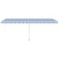 vidaXL Toldo de pie automático azul y blanco 600x350 cm vidaXL Toldo de pie automático azul y blanco 600x350 cm