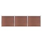 vidaXL Set de panel de valla WPC marrón 526x146 cm vidaXL Set de panel de valla WPC marrón 526x146 cm