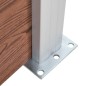 vidaXL Set de panel de valla WPC marrón 526x146 cm vidaXL Set de panel de valla WPC marrón 526x146 cm