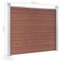 vidaXL Set de panel de valla WPC marrón 526x146 cm vidaXL Set de panel de valla WPC marrón 526x146 cm