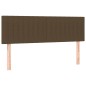 vidaXL Cama box spring con colchón tela marrón oscuro 140x190 cm vidaXL Cama box spring con colchón tela marrón oscuro 140x190 cm