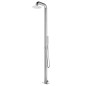 vidaXL Ducha de jardín con base gris 230 cm acero inoxidable vidaXL Ducha de jardín con base gris 230 cm acero inoxidable