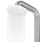 vidaXL Ducha de jardín con base gris 230 cm acero inoxidable vidaXL Ducha de jardín con base gris 230 cm acero inoxidable