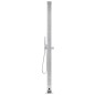 vidaXL Ducha de jardín con base gris 225 cm acero inoxidable vidaXL Ducha de jardín con base gris 225 cm acero inoxidable