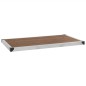 vidaXL Ducha de jardín con base marrón 230 cm acero inoxidable vidaXL Ducha de jardín con base marrón 230 cm acero inoxidable