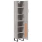 vidaXL Aparador alto madera contrachapada gris Sonoma 34,5x34x180 cm vidaXL Aparador alto madera contrachapada gris Sonoma 34,5x34x180 cm
