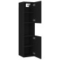 vidaXL Juego de muebles de baño madera de ingeniería negro vidaXL Juego de muebles de baño madera de ingeniería negro