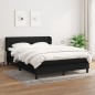 vidaXL Cama box spring con colchón tela negro 140x190 cm vidaXL Cama box spring con colchón tela negro 140x190 cm