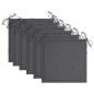 vidaXL Sillas de comedor 6 uds madera teca con cojines gris antracita vidaXL Sillas de comedor 6 uds madera teca con cojines gris antracita