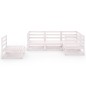 vidaXL Set de salón de jardín de 5 piezas blanco madera maciza de pino vidaXL Set de salón de jardín de 5 piezas blanco madera maciza de pino
