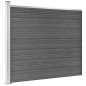 vidaXL Set de paneles de valla WPC negro 353x146 cm vidaXL Set de paneles de valla WPC negro 353x146 cm