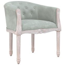 vidaXL Silla de comedor terciopelo gris claro
