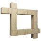 vidaXL Set muebles de salón TV 9 piezas madera ingeniería roble Sonoma vidaXL Set muebles de salón TV 9 piezas madera ingeniería roble Sonoma