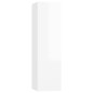 vidaXL Set de muebles de salón 8 pzas madera ingeniería blanco brillo vidaXL Set de muebles de salón 8 pzas madera ingeniería blanco brillo