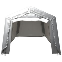 vidaXL Carpa de almacenamiento acero gris 300x750 cm  