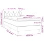 vidaXL Cama box spring con colchón tela color crema 80x200 cm vidaXL Cama box spring con colchón tela color crema 80x200 cm