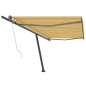 vidaXL Toldo de pie automático amarillo y blanco 500x300 cm vidaXL Toldo de pie automático amarillo y blanco 500x300 cm