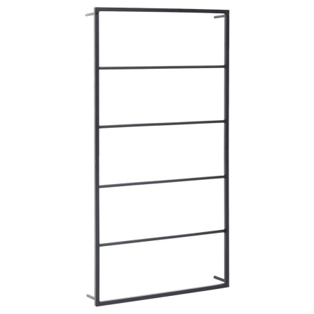 vidaXL Toallero de acero negro 60x10x116 cm
