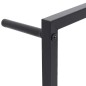 vidaXL Toallero de acero negro 60x10x116 cm