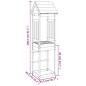 vidaXL Torre de juegos madera maciza abeto douglas 52,5x46,5x206,5 cm vidaXL Torre de juegos madera maciza abeto douglas 52,5x46,5x206,5 cm