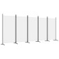 vidaXL Biombo divisor de 5 paneles de tela blanco 433x180 cm vidaXL Biombo divisor de 5 paneles de tela blanco 433x180 cm