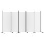 vidaXL Biombo divisor de 5 paneles de tela blanco 433x180 cm vidaXL Biombo divisor de 5 paneles de tela blanco 433x180 cm
