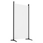 vidaXL Biombo divisor de 5 paneles de tela blanco 433x180 cm vidaXL Biombo divisor de 5 paneles de tela blanco 433x180 cm
