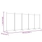 vidaXL Biombo divisor de 5 paneles de tela blanco 433x180 cm vidaXL Biombo divisor de 5 paneles de tela blanco 433x180 cm