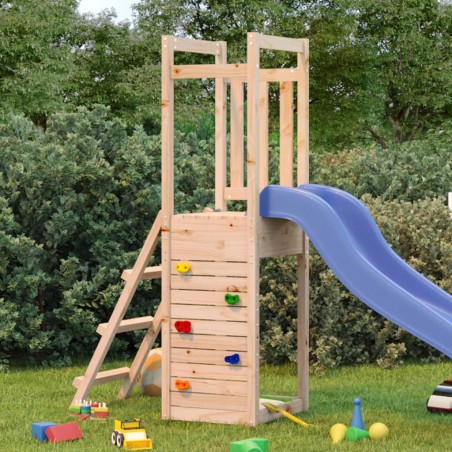 vidaXL Parque infantil de madera maciza pino 53x46,5x169 cm