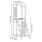 vidaXL Parque infantil de madera maciza pino 53x46,5x169 cm vidaXL Parque infantil de madera maciza pino 53x46,5x169 cm