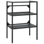 vidaXL Estructura de lavabo de hierro negro 59x38x83 cm vidaXL Estructura de lavabo de hierro negro 59x38x83 cm
