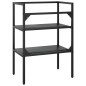 vidaXL Estructura de lavabo de hierro negro 59x38x83 cm vidaXL Estructura de lavabo de hierro negro 59x38x83 cm