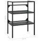 vidaXL Estructura de lavabo de hierro negro 59x38x83 cm vidaXL Estructura de lavabo de hierro negro 59x38x83 cm