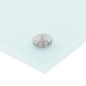 vidaXL Protección salpicaduras cocina vidrio templado blanco 80x50 cm vidaXL Protección salpicaduras cocina vidrio templado blanco 80x50 cm